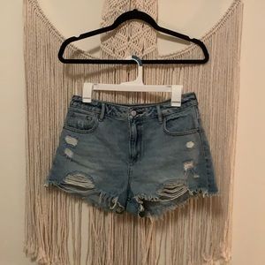 Pacsun lido high waisted denim festival shorts